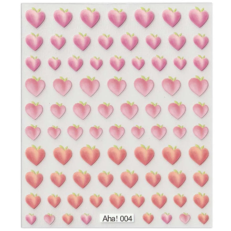 42Model Sticker Nail Decal 3D Adhesive Patch,Smile/Animal/Flower Nail Art Decorations Manicure Sticker Easter Day Design Decal-