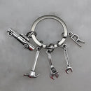 Mechanical Keychain Dad Father Initial Keychain Father's Day Gift Letter A-Z Truck Keychain Truck Key Ring Car Truck Lover Gift