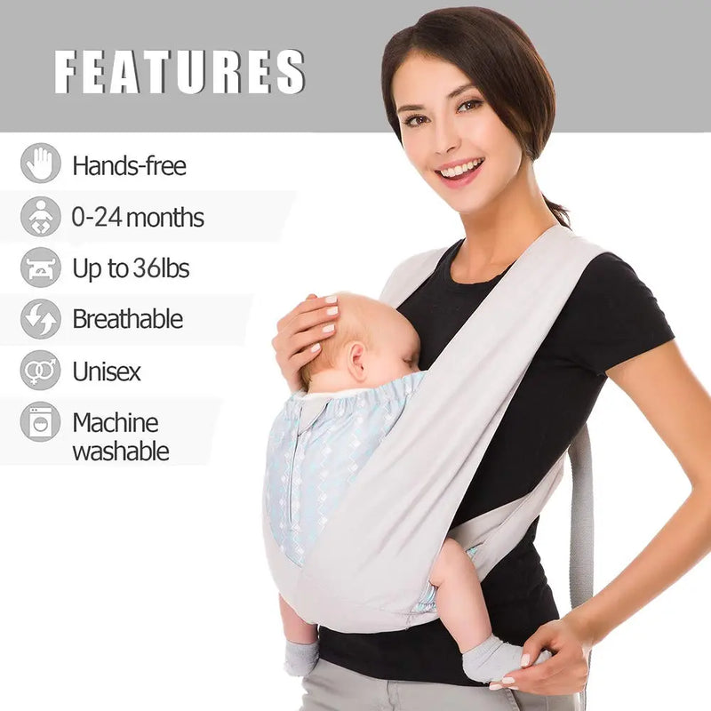 Baby Carrier Natural Cotton Ergonomic Baby Carrier Backpack Carrier Soft-structured  sing Easy Wearing  Newborn Infant Toddler