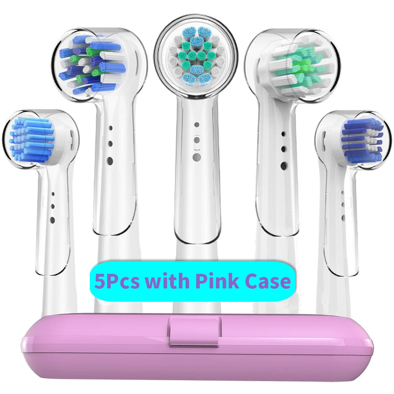 Replacement Toothbrush Heads with Protecting Covers for Oral B Electric Toothbrush to Keep Healthy Brushing and Hygienic Storage