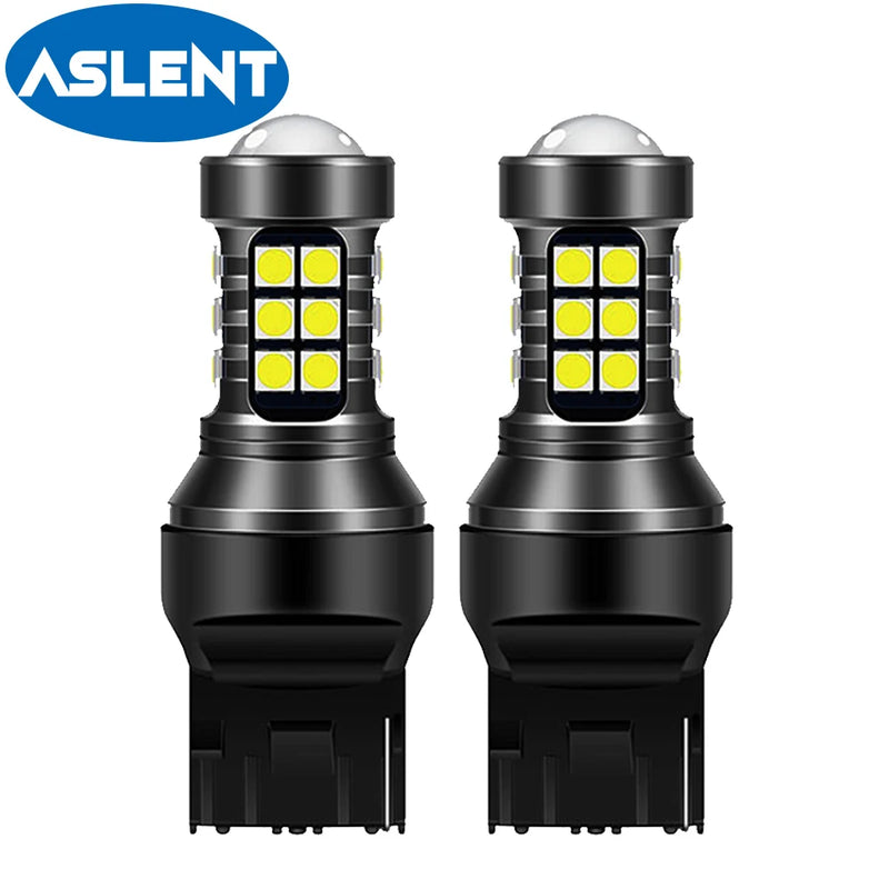 2Pcs 1156 BA15S P21W LED T15 W16W 7440 W21W T20 3030 LED Bulb Auto Signal Lamp Brake Reverse Car Light White Car Accessories T10