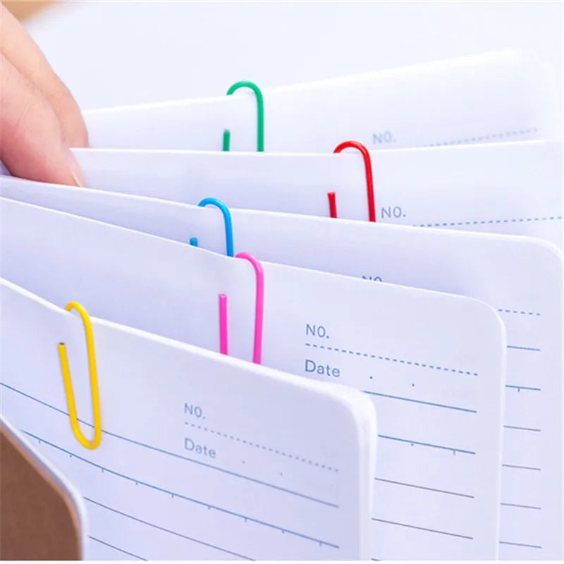 High Quality Golden Notebook Bookmark binder Paperclips Accessories Paper Clips Binding Office Stationary Supplies