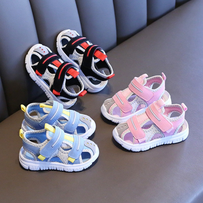 Summer baby sandals for girls boys soft bottom cloth children shoes fashion little kids beach sandals toddler shoes