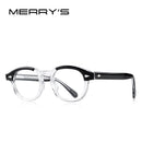 MERRYS DESIGN Classic Acetate Glasses Frame For Men Women Fashion Myopia Prescription Glasses Frames Optical Eyewear S2546