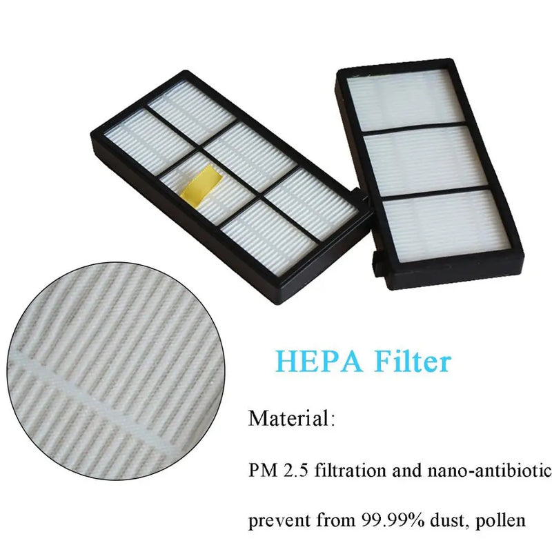 HEPA Filters Brushes Replacement Parts Kit for iRobot Roomba 980 990 900 896 886 870 865 866 800 Accessories Kit