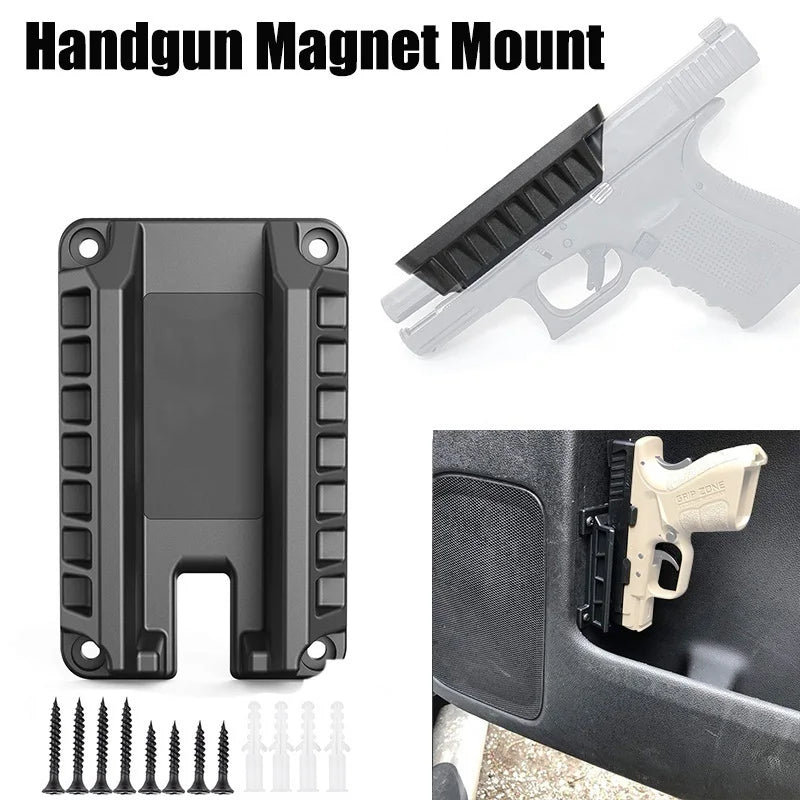 US Tactical Magnetic Gun Holster Holder Gun Magnet Mount Concealed Quick Draw Loaded Fits Flat Top Handguns Hunting