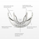 AZDENT Soft and Hard Tooth Orthodontic Appliance Aligners Trays Teeth Straightener High-tech Dental Transparent Teeth Retainer