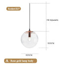 Modern Glass Pendant Lights Gold Black Hanging Lamps For Ceiling Dining Table Bedroom Dining Room Glass Ball Pendant Lighting