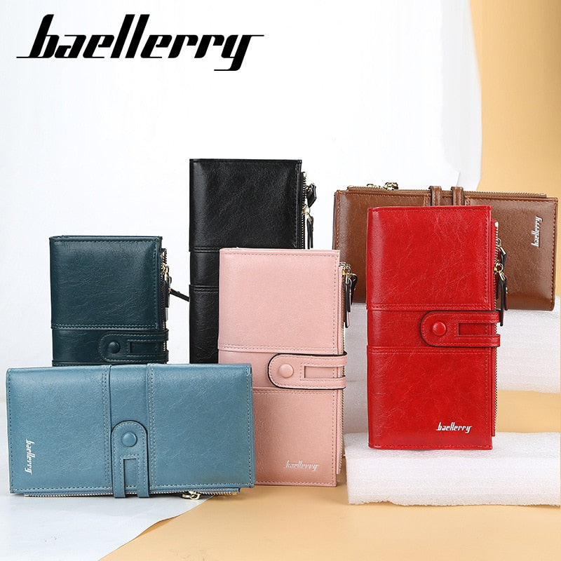 2022 Name Engrave Women Wallets Fashion Long Leather Top Quality Card Holder Classic Female Purse  Zipper Brand Wallet For Women