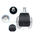 5 Desk Chair Wheels Office Chair Caster Diameter 50mm Hard Floor Caster Double Wheel Design Swivel Chair Wheels for Office Desk