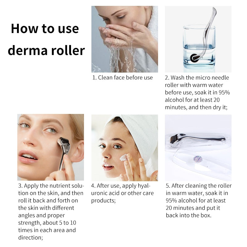 DARSONVAL DRS 540 derma roller micro needles titanium mezoroller microneedle machine for skin care and body treatment