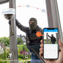 MISECU Super HD 5MP 4MP H.265 Surveillance IP POE Camera Audio Microphone Dome Indoor Security Home Camera Metal Email Push P2P