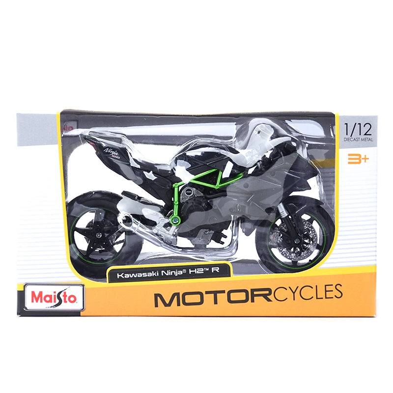 Maisto 1:12 Kawasaki Ninja H2 R Black Die Cast Vehicles Collectible Hobbies Motorcycle Model Toys