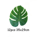 Artificial Tropical Palm Leaves Monstera Leaves Summer Tropical Party Turtle Leaves Hawaiian Wedding Home Luau Beach Fake Plants