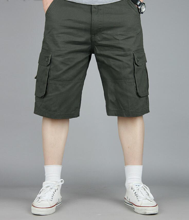 Cargo Shorts Men Summer Casual Mulit-Pocket Shorts 2023 Men Joggers Shorts Trousers Men Breathable Big Tall 42 44 46 Large Size