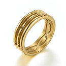 Stainless Steel Trendy Unisex Rings Gold/silver Plated Atlantis Rings for Women/men Engagement/Wedding Ring Jewelry