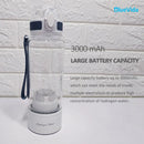 Bluevida new sports style SPE & PEM hydrogen water generator, H2 up to 3000ppb and large battery capacity hydrogen water bottle