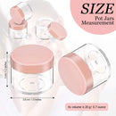 20Pcs 20ml Acrylic Round Clear Jars with Lids for Lip Balms Creams  DIY Make Up Cosmetics Samples lip gloss Containers Set