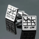 AS High quality playing card Cufflinks new fashion stock hammer dice pistol Cufflinks men's shirt badge pin birthday party gift