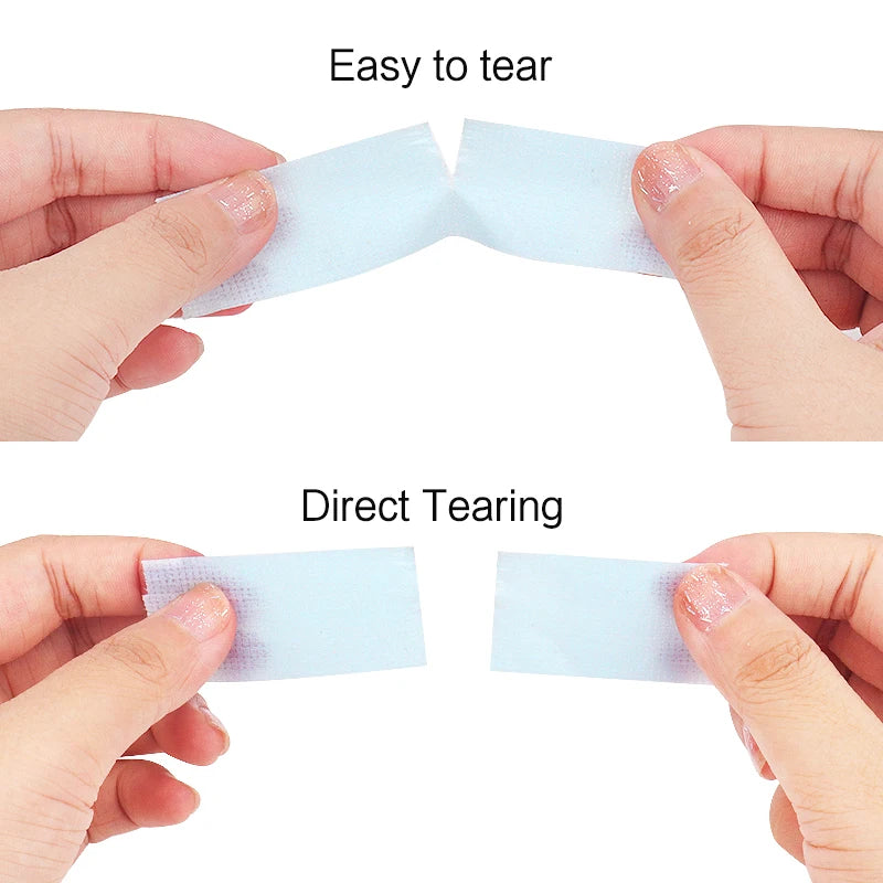 2Pcs Non-woven Medical Silicone Gel Eyelash Tape Breathable Sensitive Resistant Blue Under Eye Pad Eyelash Extension Tools