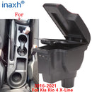 For Kia Rio 4 Armrest For Kia Rio X X-Line Auto Storage box Car accessories Retrofit parts Interior details 2018 2019 2020 2021