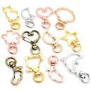 10pcs/lot Snap Hook Trigger Clips Buckles For Keychain Lobster Lobster Clasp Hooks for Necklace Key Ring ClaspDIY Making