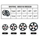 Bafang BBS01B BBS02B Mid Motor Chain Wheel Chainring 44T 46T 48T 52T Electric Bicycle Conversions 8FUN Parts