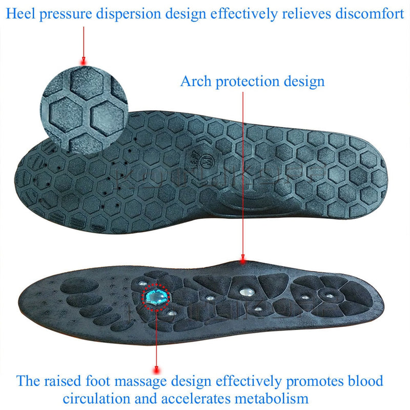 Orthopedic Insoles Magnetic Therapy Insoles For Shoes Arch Support Foot Magnet Reflexology Acupuncture Pain Relief Shoe Insoles