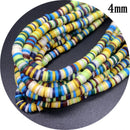 400pcs/Lot 3/4/5/6mm 16inch Round Slice Clay Beads Spacer Beads Polymer Clay Beads For Jewelry Making DIY Handmade Accessories