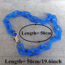 FishSheep Fashion Neon Color Acrylic Chain Necklace For Men Women Harajuku Punk Resin Big Choker Necklace 2020 Fashion Jewelry