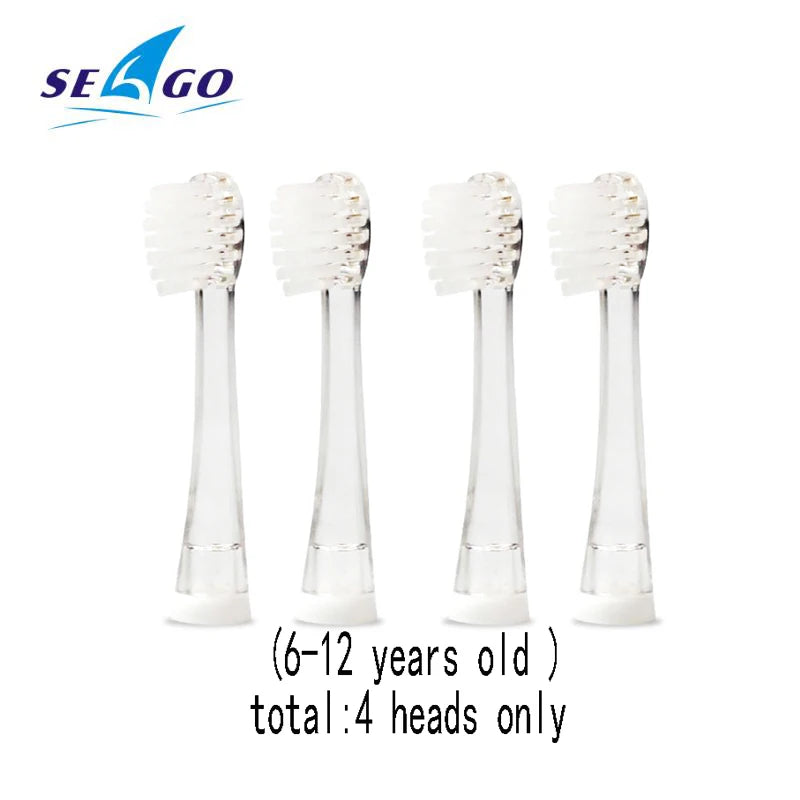 Seago YCSG-831 Kids Brush Heads Children Electric Toothbrush Replacement Heads For Seago EK6 977 Sonic Electric Toothbrush 4pcs