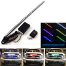 56CM 7 color RGB 147 Modes Strobe Scanner Strip Wireless Remote Control Super bright 12V 5050 48 LED Knight Rider Warning Light