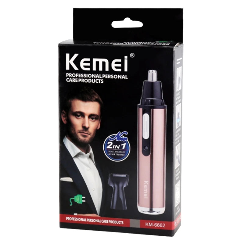 Kemei all in one grooming kit rechargeable electric shaver for men nose hair trimmer ear,beard,eyebrow, facial shaving machine