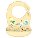 LOFCA 1pc Animal Cartoon Silicone Waterproof Bib Food Grade BPA&amp;PVC Free Silicone Soft Baby Bib Adjustable Easy Wash and Clean