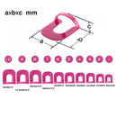 26 Pcs/lot Nail Polish Edge Anti-Flooding Plastic Template Clip+1 Pc Sticker Tool Showy Chic Free Manicure Tools Set Dropship