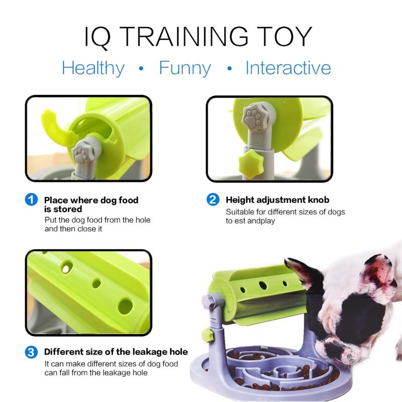 Interactive Cat Dog Iq Training Toys Educational Play Game Anti Choke Dog Slow Feeder Bowl Toy For Small Large Dogs Jouet Chien