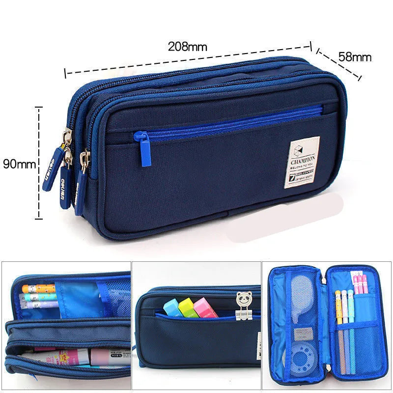 Creative Pencil Case Cute Students Pencil Cases Big Pen Bags Storage Box Boy Girl Kid Large Capacity School Stationery Supplies