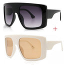 Celebrity Large Shield Square Sunglasses Women Brand Oversized Sun Glasses Men Vintage Beige Shades Lady Windshield Oculos UV400