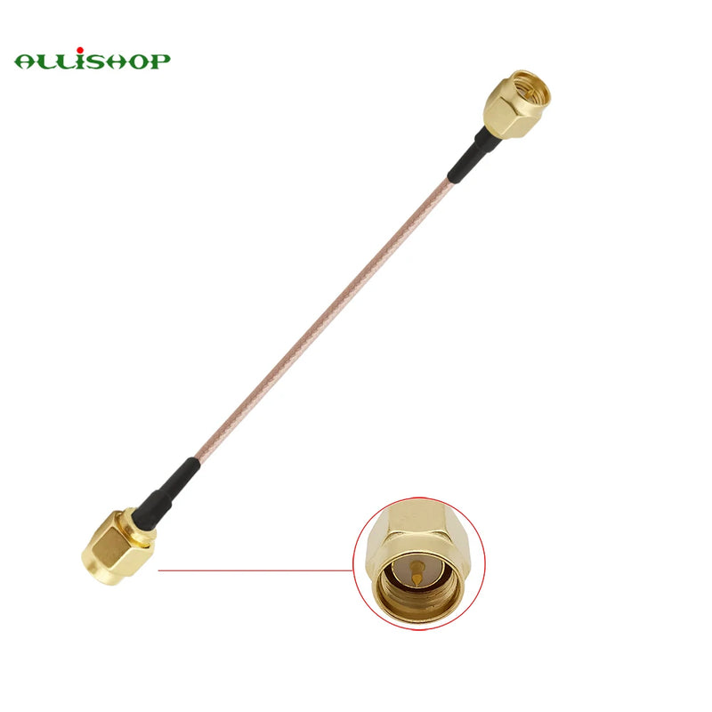 ALLiSHOP SMA Male To SMA male Female RG316 RG174 cable Jumper Pigtail 7cm/10/15/30/50cm/1m SMA plug Crimp FPV Cable 50ohms