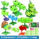 PLANTS VS ZOMBIES 2 PVZ Toys Complete Set Of Boys Anime Figure Combat gyro Children's Dolls Kids Birthday Toy Gifts