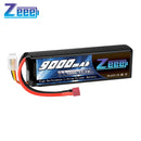 Zeee 3S 9000mAh Lipo Battery 11.1V 100C Deans Connector with Metal Plates for RC Car Truck Buggy Tank RC Hobby Models RC Parts