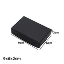 24Pcs Black Cardboard Packaging Boxes  Jewelry  Boxes Multiple Sizes Aircraft Gift Box Black Handmade Soap Packaging Boxes