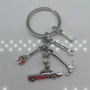 Mechanical Keychain Dad Father Initial Keychain Father's Day Gift Letter A-Z Truck Keychain Truck Key Ring Car Truck Lover Gift