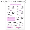 Eyelash decoration painting salon store decoration Eyelash extension technician instruction poster Wall Art Picture Decor