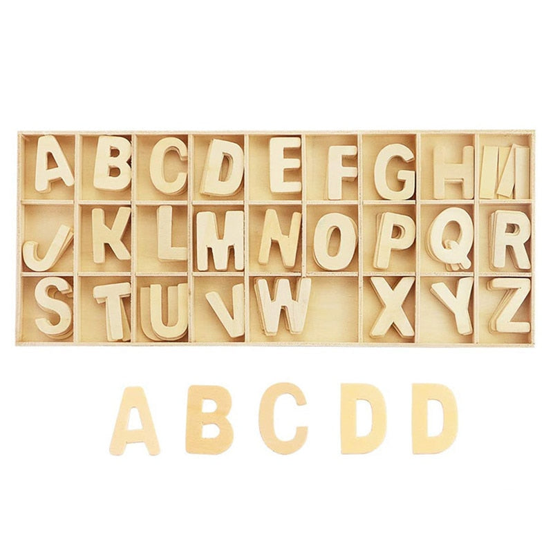 Wooden Letters Natural Alphabet Letters And Numbers Personalised DIY Craft Home Decor Wedding Birthday Xmas Party Name Design