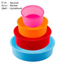2/4pcs Random color Round Shape Cake Silicone Mold Kitchen Bakeware Cake Tools DIY Desserts  Mousse Silicone Molds For Baking