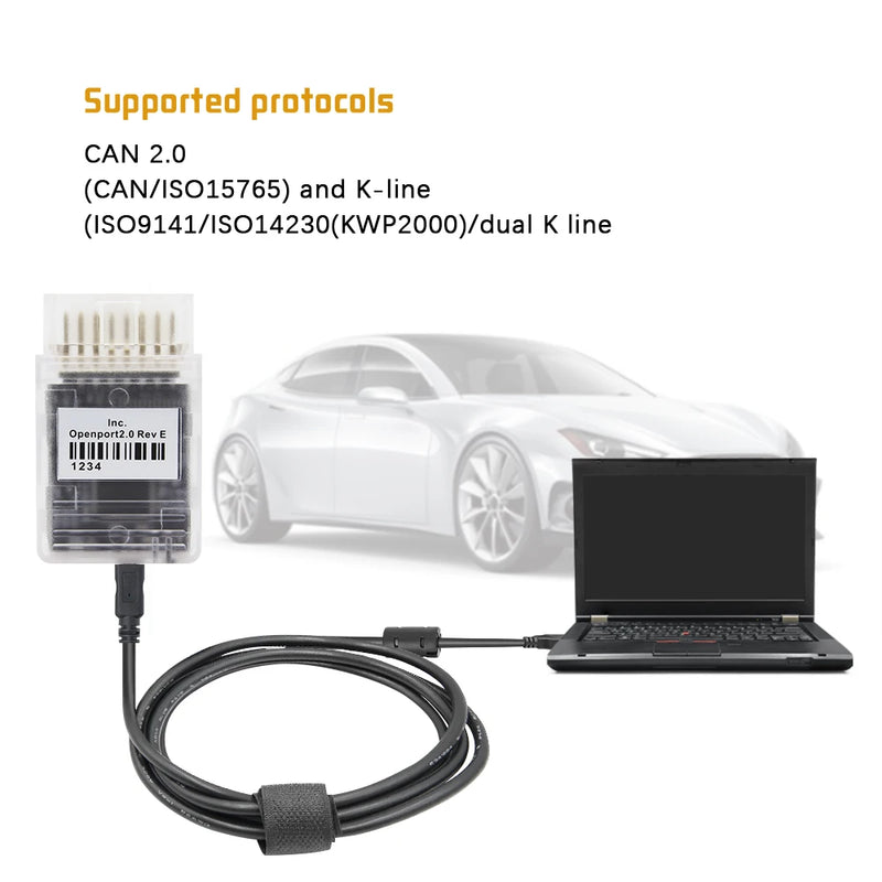 Full Chip Openport 2.0 ECU FLASH open port 2 0 Auto Chip Tuning OBD 2 OBD2 Car Diagnostic Tool For Mercedes Benz J2534 Scanner