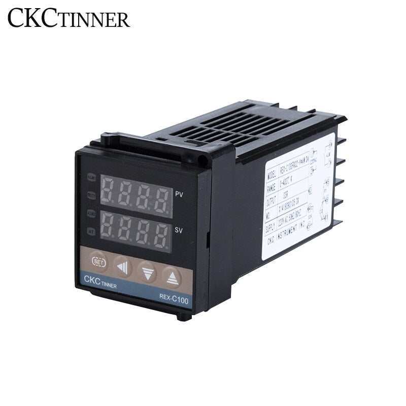 REX-C100 Digital RKC PID Thermostat Temperature Controller digital REX-C100/ 40A SSR Relay/K Thermocouple Probe/heat sink