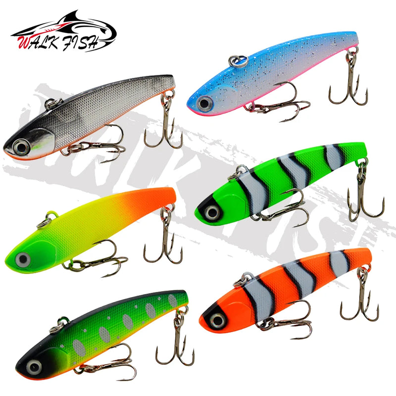 WALK FISH  Sinking Vibration Fishing Lure 10g 14g 18g 22g Hard bait Artificial VIB Winter Ice Fishing Pike Bait Tackle Isca Pech