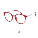 Acetate Unisex Solid Alloy Glasses Frame Women  Prescription Glasses  Fashion Designer Metallic Circle Glasses Myopia Glasses